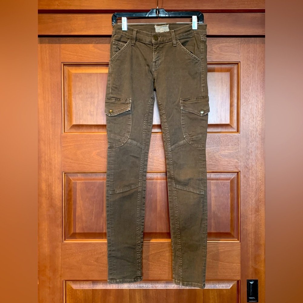 CURRENT/ELLIOTT Skinny Cargo in Combat Green ❤️